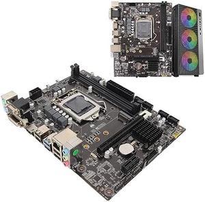 Dpofirs H310 LGA 1151 Motherboard, Dual Channel DDR4 Memory Slot, 24 Power Sockets Motherboard with VGA SATA 6gb PCIe X16 NVME M.2