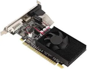 GOSHYDA GT730 Graphics Card, 64Bit 810MHZ 2GB DDR3 Graphics Card, 2560x1600 PC Video Card, PCI Express 2.0, with DVI I, VGA, HDMI Interface (GT730 2GB GDDR3)