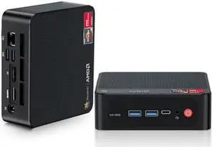 Beelink Mini PC AMD Ryzen 7 5700U (8C/16T, Up to 4.3Ghz), 16G RAM DDR4 500G NVMe SSD, SER5 Pro Mini Desktop Computer Support 4K@60Hz/Triple Display/WiFi6/BT5.2/Type-C/Gaming/Office PC