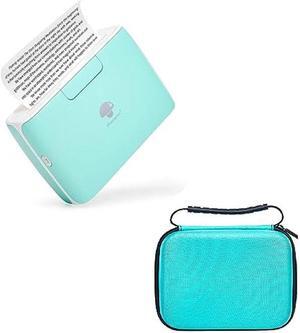 Phomemo M04AS Portable Thermal Printer with Green Hard Carrying Case