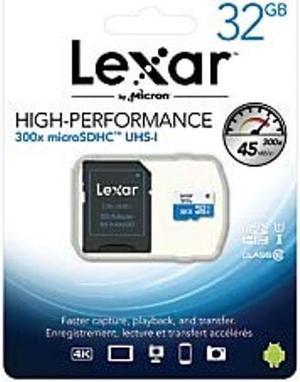 Lexar High Performance MicroSD High Capacity Card with 20Mbps Write Speed, 32GB