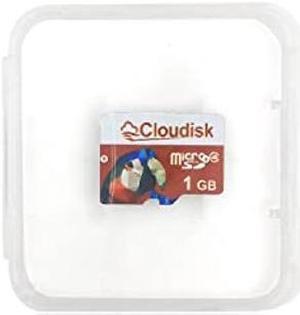 Cloudisk Micro SD Card 1GB 5Pack Parrot-Prime Class4 Momery Cards with MicroSD Adapter + Card Reader(1GB)
