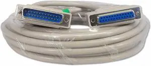 Your Cable Store 25 Foot DB25 25 Pin Serial Port Cable Male/Female RS232