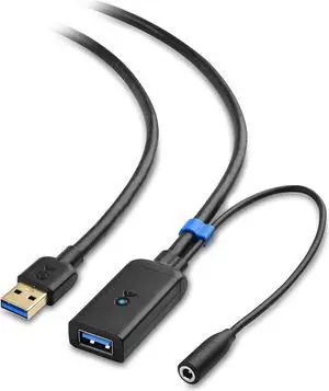 Cable Matters Active USB Extension Cable 16.4 ft / 5m (USB 3.0 Extension Cable Male to Female) with Signal Booster for Hard Drive, Webcam and More