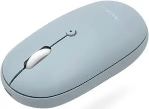 Macally Wireless Bluetooth Mouse - Strong Connection - Quiet, Comfortable, Rechargeable Mouse for MacBook Air/Pro, Mac, iMac, Apple iPad - Wireless Mouse for Laptop, Windows PC Desktop