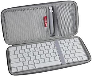 Hermitshell Hard Travel Case for Apple Magic Keyboard MLA22LL/A + Trackpad 2 MJ2R2LL/A + Mouse Bluetooth (Nylon, Gray)