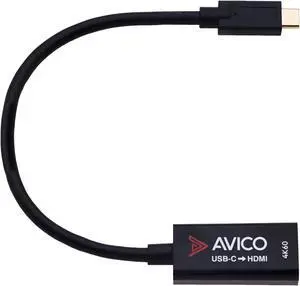 Avico USB C to HDMI 2.0 Adapter  4K 60hz HDR  2K 144hz  1080P 240hz  Male to Female  for Monitors, TVs, PCs, MacBooks, Projectors  Thunderbolt Compatible