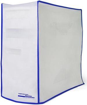 Dust and Water Resistant Silky Smooth Antistatic Vinyl Computer CPU dust Cover (8W x25H x19D)