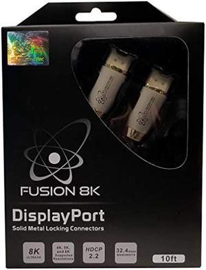 Fusion8K DisplayPort Cable - Professional Series Gaming Monitor DP Cable (10 Feet)