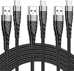 USB C Cable 10ft 3Pack Type C Charger Fast Charging Type C Cable USB C Charger Cord Compatible with Samsung Galaxy S21 S8 S9 S10 S20 A02s A10s A10e A01 A11 A12 A21 A32 A42 A52 LG V50 G6 Moto G7 G8