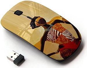 KOOLmouse [ Optical 2.4G Wireless Mouse [ Black Queen Gold Goddess Woman Lady ]