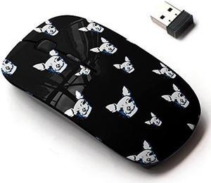 CJCBROES 2.4G Wireless Mouse with Cute Pattern Design for All Laptops and Desktops with Nano Receiver - Chihuahua Dog pet