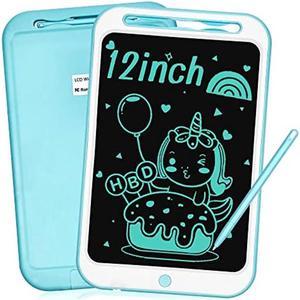 LCD Writing Tablet for Kids 12 Inch, Toddler Girl Boy Toys Richgv Writing Tablet for Kids Drawing Tablets Doodle Board Road Trip Essentials Kids First Birthday Gifts for 3 4 5 6 7 8 9 Year Old