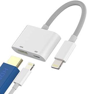 Apple MFi Certified] Lightning to HDMI Adapter Cable, Compatible