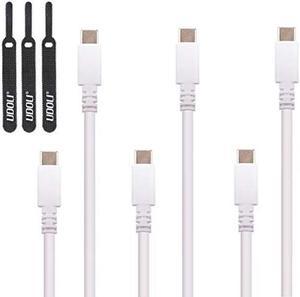 3A USB C to Type C Cable 3 Pack 395ft USB PD Fast Charging Cord for MacBook Samsung Galaxy A20 A51 A71 S10 S20 LG V20 V30 V40 Other USB C Android Devices Cable White
