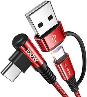 USB C to USB C Cable (10ft 100W), USB 2.0 100W Type C Charging Cable Fast Charge for MacBook Pro 2020, iPad Pro 2020, iPad Air 4, Samsung Galaxy S21, Pixel, Switch, LG, and More Red