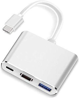 USB C to HDMI Multiport Adapter, 3 in 1 USB C Hub Thunderbolt 3 to HDMI 4K USB 3.0 PD Charging Port, Multiport USB C Adapter for MacBook Pro/Air/ iMac/Chromebook etc