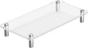 ONEGenug Acrylic Monitor Stand for Desk, Sturdy Acrylic Laptop Stand Acrylic Monitor Riser for Laptop/Computer/PC/Printer, Monitor Stand for Office/Home (15.75 x 7.9 inch)