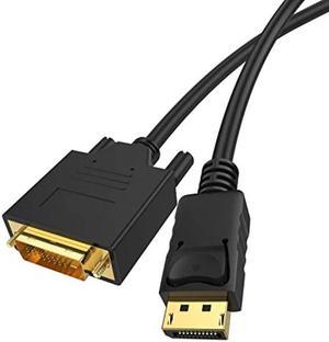 LIONX Active DisplayPort to DVI Cable - 6ft DP to DVI-I Cord - Multi-Screen Support for Eyefinity - for Multi-Screen Gaming Setup
