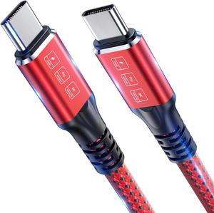 240W Thunderbolt 4 Cable 3ft, USB C Thunderbolt 4 Cable Monitor Cable Supports 40Gbps Data Transfer and Single 8K/Dual 4K Video Compatible with Thunderbolt 4/3 Monitor, Hub, Docking Stations-Red