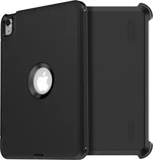 AICase New iPad Air 10.9 Cases Heavy Duty Rugged Shockproof Triple Layer Defense for iPad Air 4th/5th Generation 2020/2022 (Black)