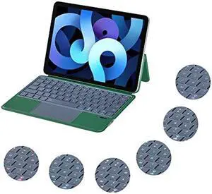 QUARK iPad Pro 11 Inch Case 4th 3rd 2nd 1st Gen with Keyboard, 10.9 Inch iPad Air 5th 4th Generation Case with TrackPad, 7 Color Backlight, Bluetooth Magic Magnetic Keyboard Cover for iPad