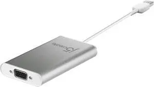 j5create USB-A to VGA Aluminum Display Adapter 1080p HD Resolution Up to 2048 x 1152| USB 3.1/3.0/2.0 Port | Compatible with Windows and Mac (JUA311)