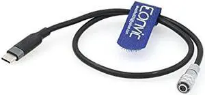 Eonvic 12V 3A USB-C PD to Weipu 2Pin BMPCC4K Power Cable for Blackmagic Pocket Cinema 4k and 6K Camera