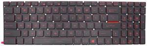 New Keyboard for MSI GF75 Thin 9SD 9SC 9SE 8RC 8RD 8RCS MS-17F1 MS-17F3 MS-17F2 GL62M 7RC 7RD 7RDX 7RE 7REX GL62MVR 7RFX GL62VR GL72M GL72VR GL63 GL73 MS-16J9 MS-16P7 GV62 GV62VR GV72 Red Backlit US