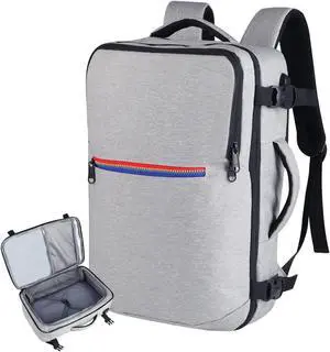 MAYMOONER Travel Backpack for Men Women with USB Charging Port,TSA Flight Approved Carry on Backpack,15.6 inch Laptop Backpack for College School Business Trip Grey