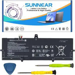 SUNNEAR BM04XL 56.2Wh L02478-855 Laptop Battery Replacement for HP Elitebook 1030 X360 G3 45X96UT Series Notebook HSTNN-UB7L HSTNN-DB8L L02031-2C1 L02031-541 L02475-855 7.7V 7300mAh