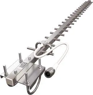 Tupavco TP513 Yagi WiFi Antenna 2.4GHz (17dBi) Outdoor Directional Signal (H:25° V:24°) Long Distance Range (High-Gain Weatherproof) Wireless Network (Pole Mount) N-Female Pigtail Connector