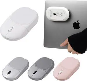 ventaron Magnito  Magnetic Wireless Bluetooth Mouse for MacBook, iPad, Laptop, Windows, Chrome OS, Linux  Compact & Portable, Attachable, Silent Clicks  The Best Travel Mouse (Snow White)