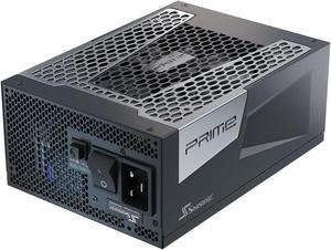 Seasonic Prime TX-1600, 1600W 80+ Titanium, Full Modular, Fan Control in Fanless, Silent, and Cooling Mode, 12 Year Warranty, Perfect Power Supply for Gaming and High-Performance Systems, SSR-1600TR.