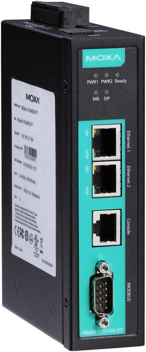 MOXA MGate 5105-MB-EIP 1-Port Modbus RTU to EtherNet/IP Gateway, 0 to 60degC Operating Temperature