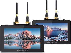 FEELWORLD FT6 FR6 5.5 Inch Wireless Video Transmission DSLR Camera Field Monitor Built in Transmitter and Receiver System Long Range 800ft Low Latency 0.07s Touch 3D LUT HDR 4K HDMI Director AC DP