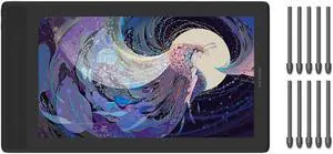 HUION Kamvas Pro 16 2.5K Graphics Drawing Tablet with Screen and 10 Pack Replacement Nibs PN05A