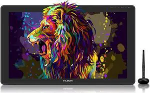 HUION KAMVAS 22 Plus Graphics Drawing Tablet with Screen Full Laminated QD 140% sRGB, Android Support Battery-Free 8192 Levels Pressure Stylus Tilt Art Tablet, 21.5" Drawing Monitor with Stand