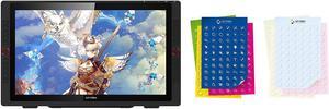 XP-PEN Artist 22R pro Drawing Tablet with Screen 120% sRGB with Battery-Free Stylus Full-Laminated Technolog 21.5 inch Pen Display & XP-PEN Shortcuts Stickers