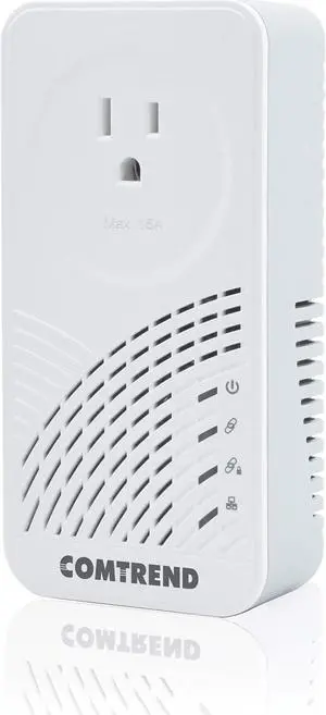 Comtrend G.hn Powerline Adapter with Pass-Through Outlet I Single Device (PG-9182PT)