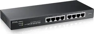 ZYXEL 8-Port Gigabit Ethernet Smart Switch (GS1915-8) - Managed, Optional Nebula Cloud Management, Desktop or Wall Mount, Limited Lifetime Protection