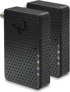 Hitron MoCA 2.5 Adapter for Ethernet Over Coax | 2.5 Gbps Ethernet, Coaxial to Ethernet Adapter, Enhanced Streaming, Compact Size, Works with Any Ethernet Device/Router (2-Pack 2.5GigE) | Model# HTEM5