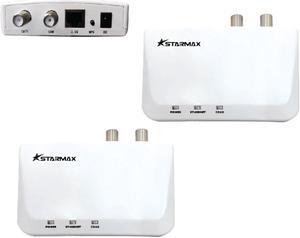 Generic StarMax MoCA 2.5 Adapter with 2.5GBase-T Port (2-Pack, MN2580). Asymmetrical Throughput up to 3 Gbps.