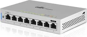 Ubiquiti UniFi US-8 PoE Powered 8 Port Managed Gigabit Switch with PoE Passthrough