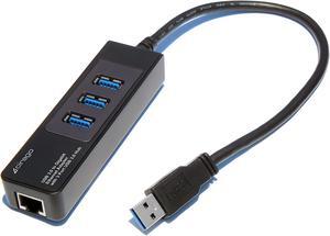 Cirago USB 3.0 to Gigabit Ethernet Adapter with 3 Port USB 3.0 Hub