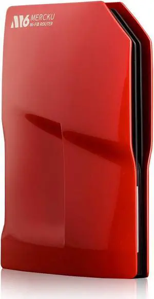 Mercku M6 Wi-Fi 6 Router for Wireless Internet Mesh Wi-Fi System 1 Pack up to 3,000 Sq.Ft. Can Add More Units to Form a Mesh Wi-Fi System, Dual-Band Gigabit Router, App Control, AX1800, Maroon Red