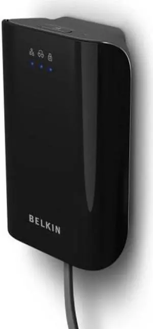 Belkin 200 Mbps Powerline AV Adapter (Black)