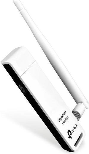 Tp-Link TL-WN722N IEEE 802.11n (draft) USB - Wi-Fi Adapter. WIRELESS LITE N ADAPTER 150M USB HIGH GAIN 1DETACHABLE ANTENNA WL-AP. 150 Mbps - External