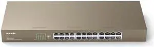 Tenda TEG1024G, 24 Port Gigabit Ethernet Unmanaged Switch, Network Hub, Ethernet Splitter, Plug & Play, Fanless Metal Design, Flexible Mounting, Limited Lifetime Protection