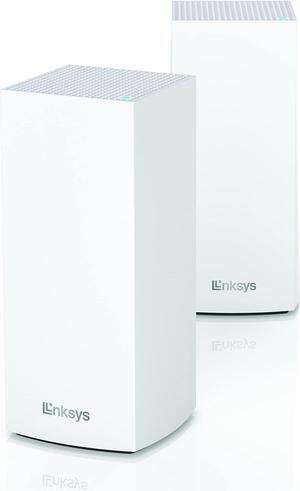 Linksys MX8000 Mesh WiFi Router - AX4000 WiFi 6 Router - Velop Tri-Band WiFi Mesh Router - WiFi 6 Mesh Computer Routers For Wireless Internet - Internet Router - Connect 80+ Devices, 5,400 Sq Ft, 2-Pk